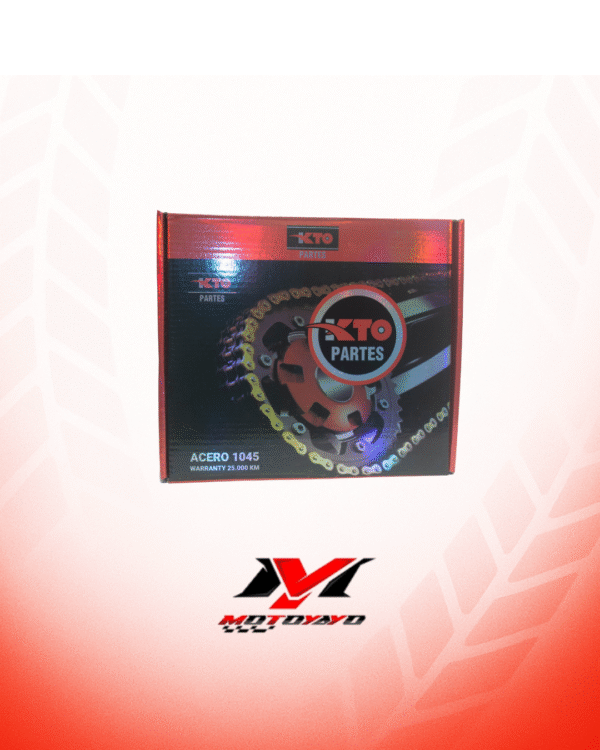 KIT PIÑON CON CADENA (KIT DE ARRASTRE) BAJAJ BOXER CT 44T-14T  428H-120L