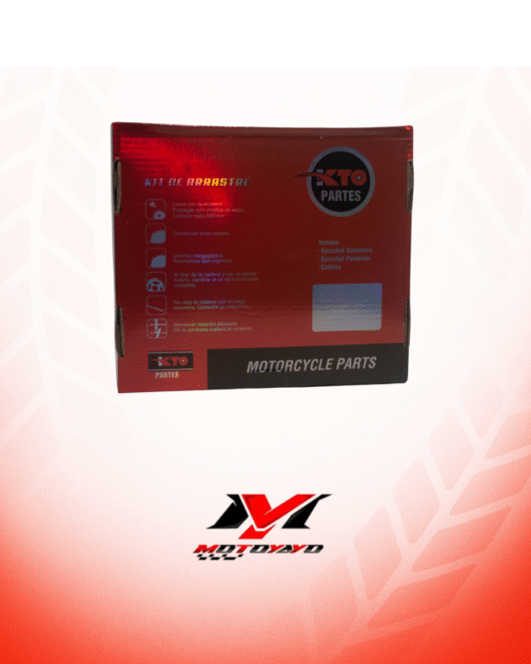 KIT PIÑON CON CADENA (KIT DE ARRASTRE) BAJAJ BOXER CT 44T-14T  428H-120L