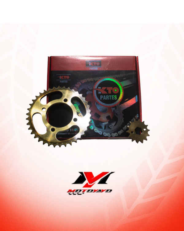 KIT PIÑON CON CADENA (KIT DE ARRASTRE) AKT 125SL, NKD. 38T-15T 428H-120L