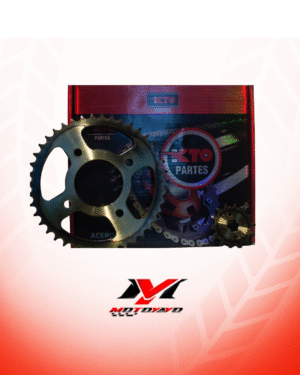 KIT PIÑON CON CADENA (KIT DE ARRASTRE) Honda ECO 100, CD100, ECO100+  44T-14T 428H-124L