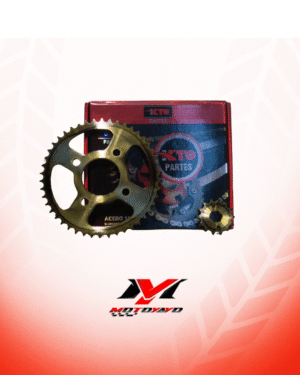 KIT PIÑON CON CADENA (KIT DE ARRASTRE) HONDA CBZ 160  46T-14T 428-132L