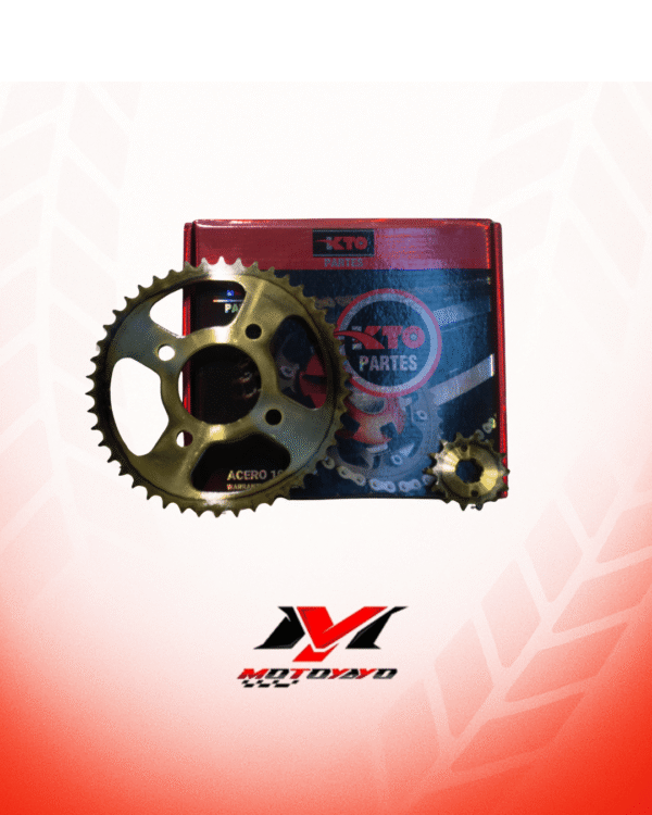KIT PIÑON CON CADENA (KIT DE ARRASTRE) HONDA CBZ 160  46T-14T 428-132L