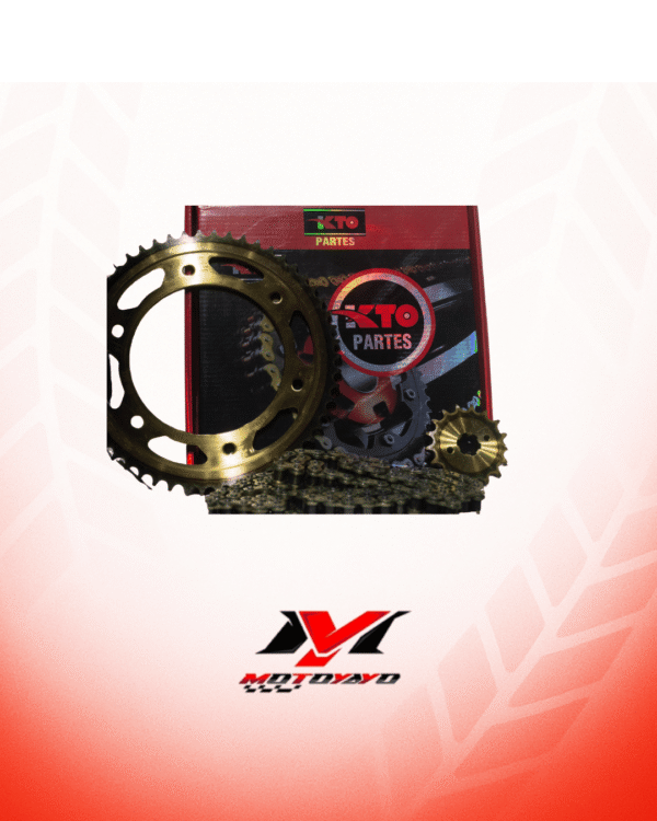 KIT PIÑON KTO CON CADENA (KIT DE ARRASTRE) HONDA NXR125 BROSS 54T-17T 428H-132L