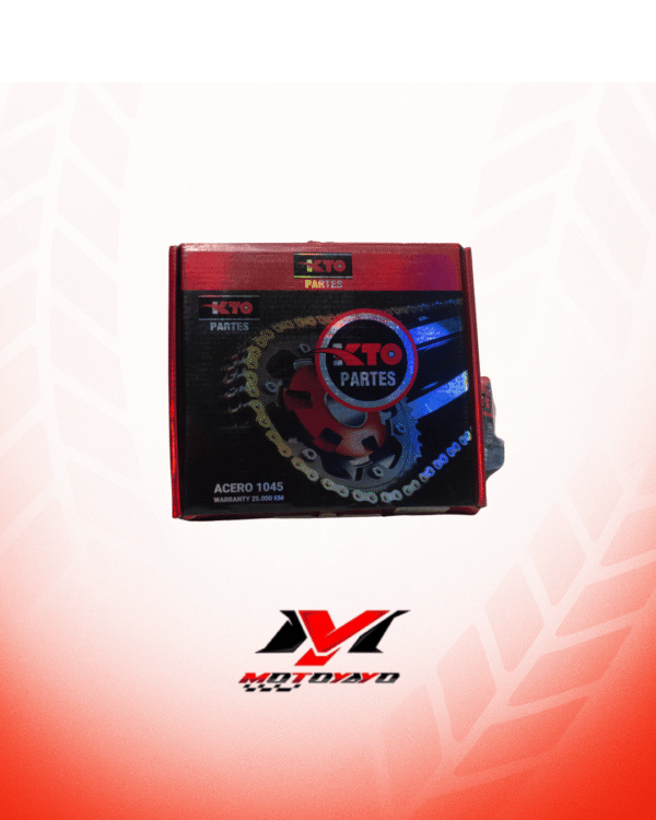 KIT PIÑON KTO CON CADENA (KIT DE ARRASTRE) SUZUKI GS 125, GN 125 45T-14T 428H-124L