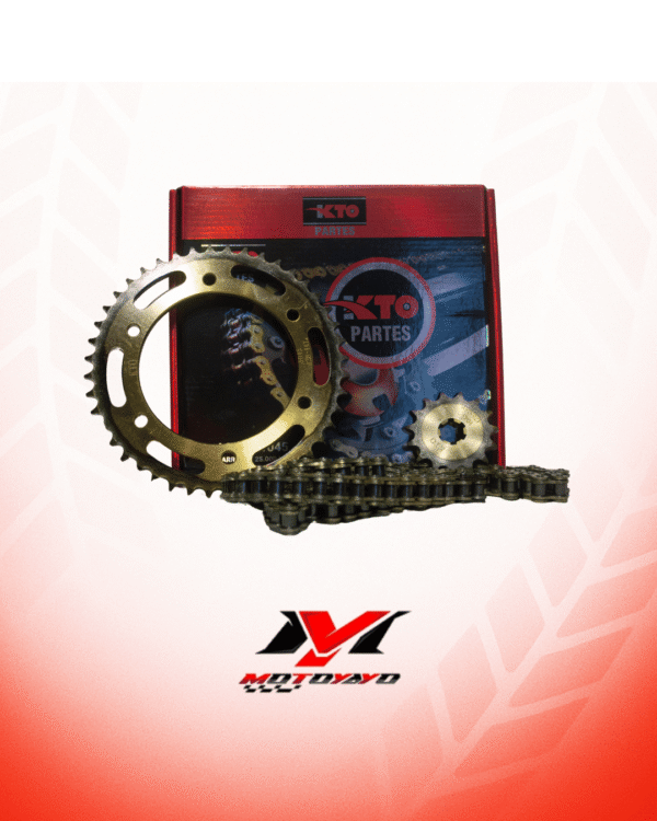 KIT PIÑON KTO CON CADENA (KIT DE ARRASTRE) SUZUKI TS125CN-CR 44T-15T 428H-124L