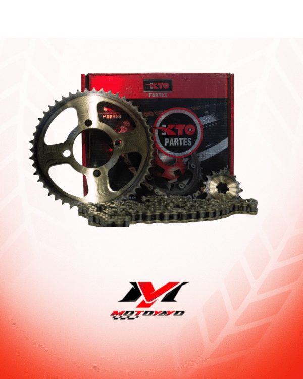 31 KIT PIÑON KTO CON CADENA (KIT DE ARRASTRE) YAMAHA DTK125-175 4H 47T-15T 428H-120L