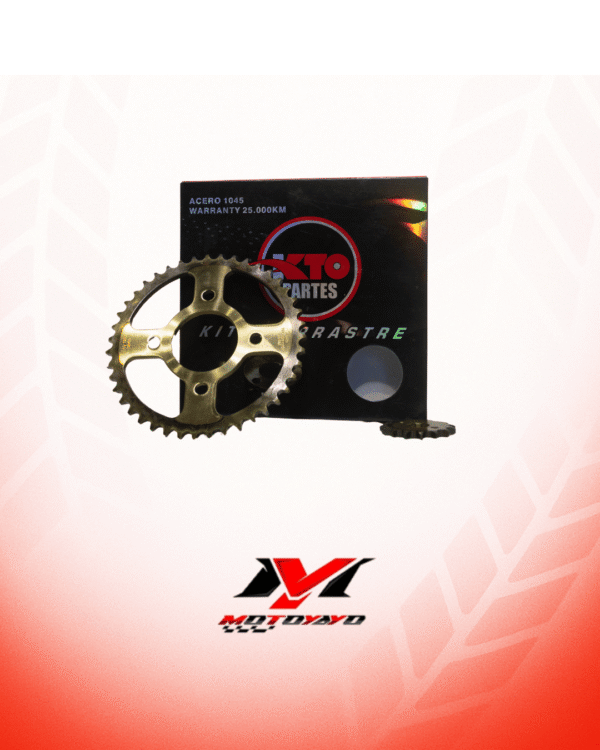 35 KIT PIÑON KTO CON CADENA (KIT DE ARRASTRE) AUTECO PULSAR II 4H 43T-15T 428H-132L SKU: K4759