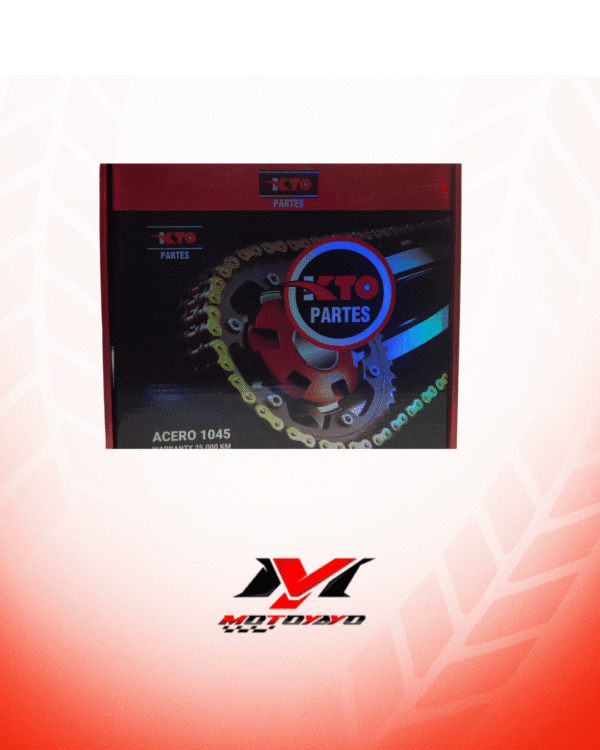 KIT PIÑON KTO CON CADENA (KIT DE ARRASTRE) AKT RTX 150 42T-15T 428H-128L