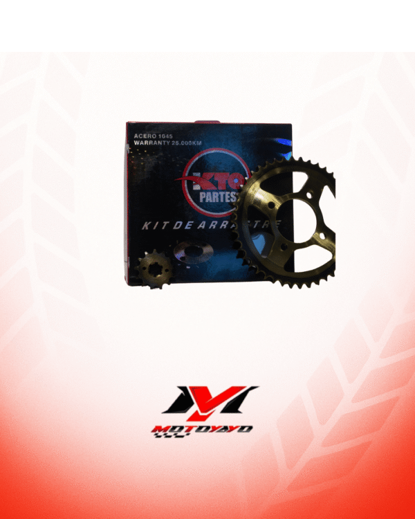 60 KIT PIÑON KTO CON CADENA (KIT DE ARRASTRE) TVS APACHE 160 44T-13T 428H-132L