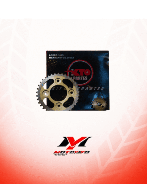 KIT PIÑON KTO CON CADENA (KIT DE ARRASTRE) HONDA WAVE C110 MODELO NUEVO 37T-14T 420H-106L