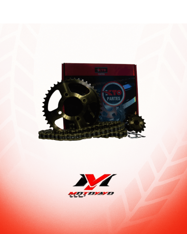 70 KIT PIÑON KTO CON CADENA (KIT DE ARRASTRE) VICTORY COMBAT 125 42T-15T 428H-132L