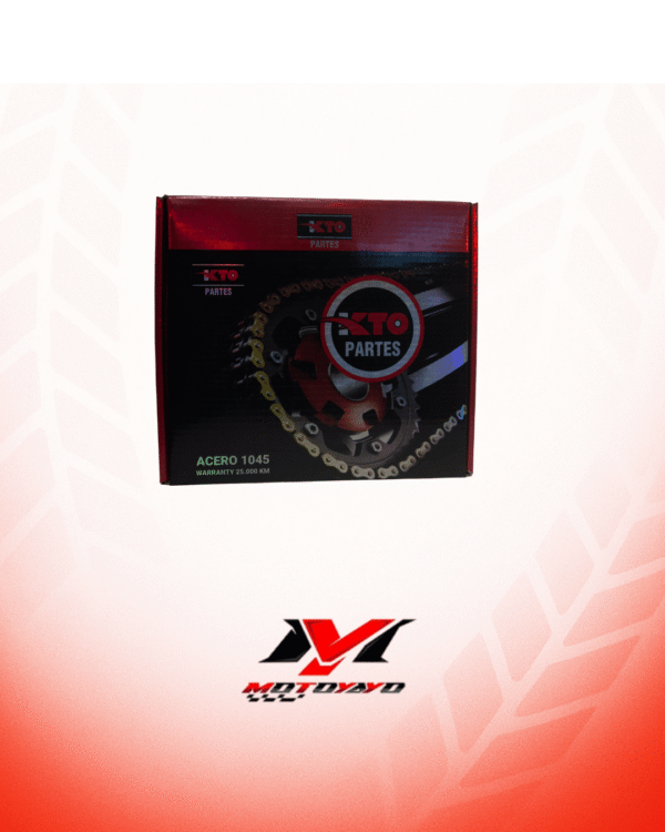 71 KIT PIÑON KTO CON CADENA (KIT DE ARRASTRE) VICTORY COMBAT 125 42T-15T 428H-132L