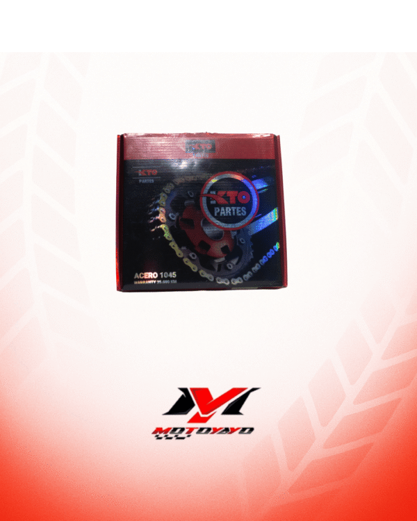 KIT PIÑON KTO CON CADENA (KIT DE ARRASTRE) VICTORY MRX 125,150 CONCAVO MODELO 2020 43T-13T 520H-116L