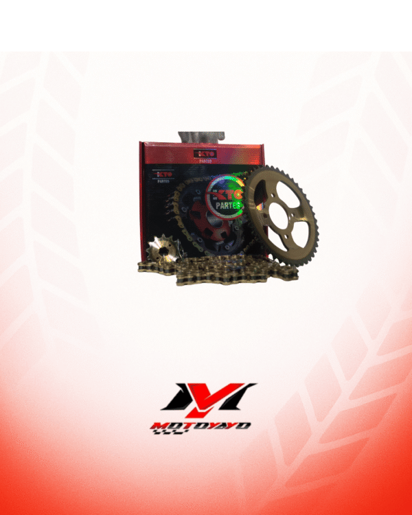 KIT PIÑON KTO CON CADENA (KIT DE ARRASTRE) VICTORY MRX 125,150 CONCAVO MODELO 2020 43T-13T 520H-116L