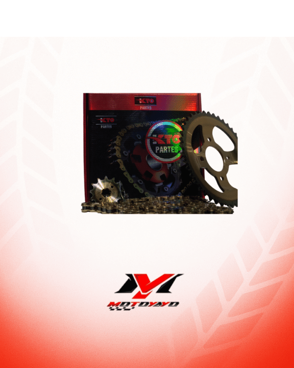 KIT PIÑON KTO CON CADENA (KIT DE ARRASTRE) VICTORY MRX 125,150 CONCAVO MODELO 2020 43T-13T 520H-116L
