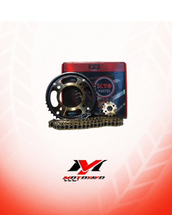 KIT PIÑON KTO CON CADENA (KIT DE ARRASTRE) HONDA CB160R, CB190R  45T-14T 428H-132L